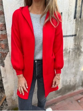 Women's Fleece Hooded Jacket - Elegant Casual Winter Coat with Full-Length Pockets, Machine Washable Outerwear in Black, Brown, Grey, Navy, or Beige - Cozy Fall & Winter Outerwear for Everyday or Formal Events