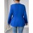Plus Size - Plus Size, - Plus Size, Women'S Elegant Blue Blazer - Structured Lapel Collar, Non-See-Through Professional Jacket for Everyday & Special Events, Spring/Fall/Summer Outerwear